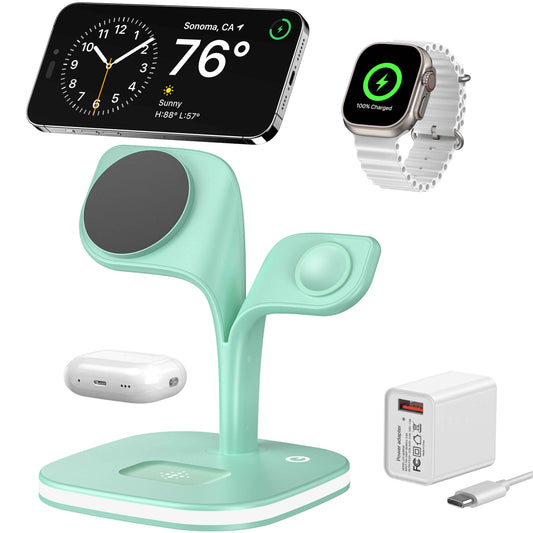 5-in-1 Magnetic Charging Dock – Fast Wireless Charger for Apple Devices