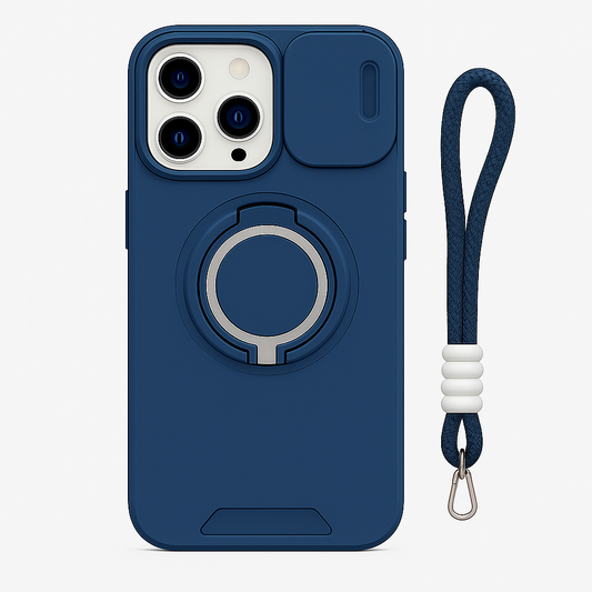 Magnetic Bracket iPhone Case with Slide Lens Cover & MagSafe - Borcelle Tech