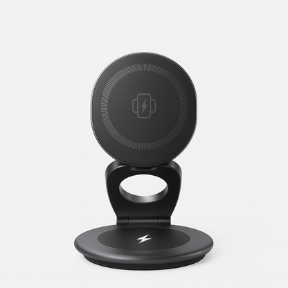 3-in-1 MagSafe Wireless Charging Station – Foldable, Fast & Portable - Borcelle Tech