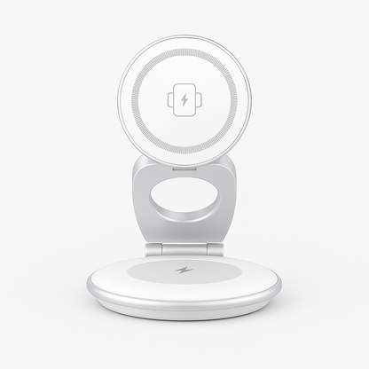 3-in-1 MagSafe Wireless Charging Station – Foldable, Fast & Portable - Borcelle Tech