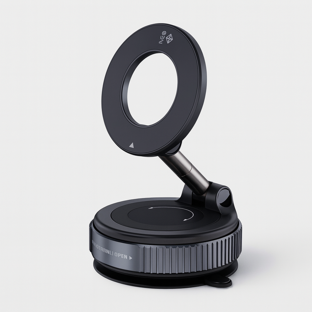 Vacuum Magnetic Phone Holder – Ultra-Secure 360° Adjustable Mount - Borcelle Tech