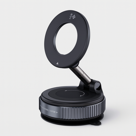 Vacuum Magnetic Phone Holder – Ultra-Secure 360° Adjustable Mount - Borcelle Tech