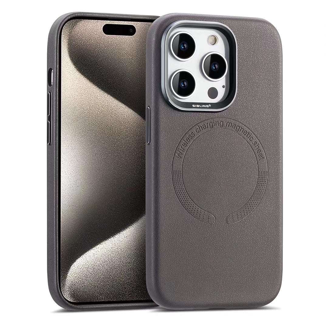 Leather Magnetic iPhone Case - Borcelle Tech