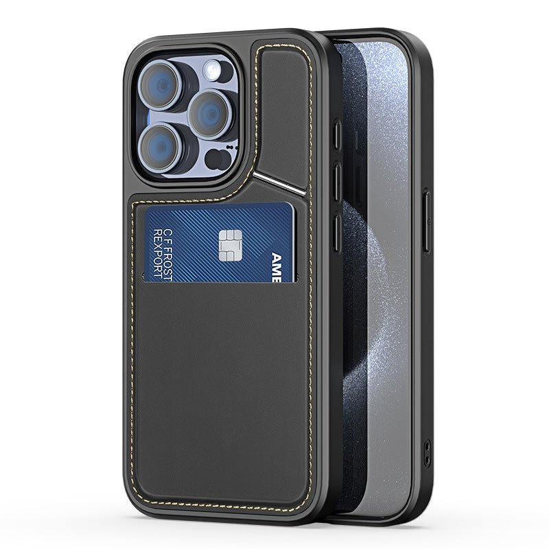 Magnetic Leather Wallet iPhone Case - Borcelle Tech