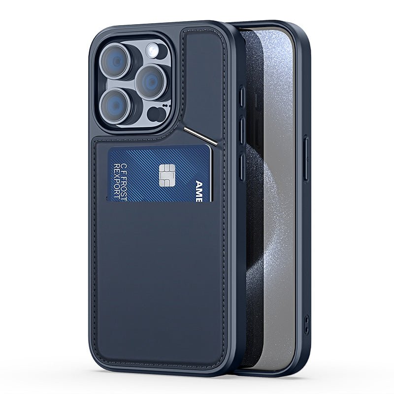 Magnetic Leather Wallet iPhone Case - Borcelle Tech