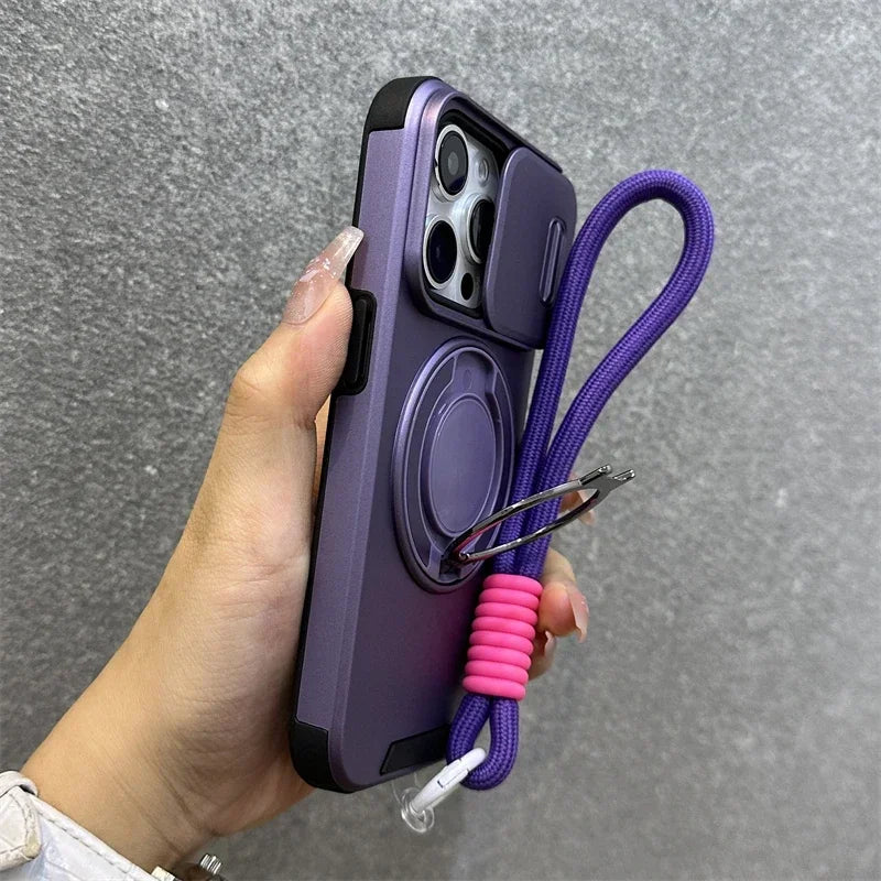 Magnetic iPhone Case with Strap