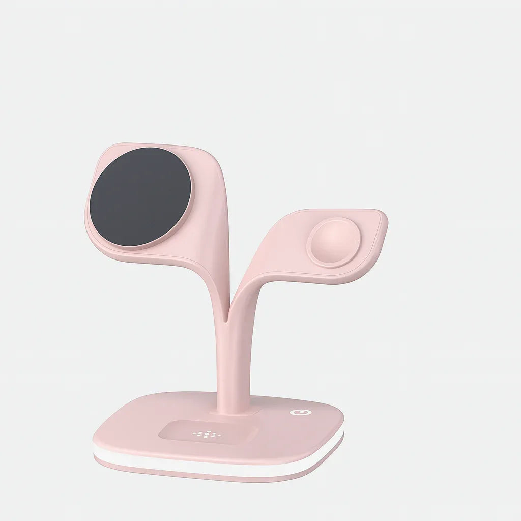 5-in-1 Magnetic Charging Dock – Fast Wireless Charger for Apple Devices - Borcelle Tech