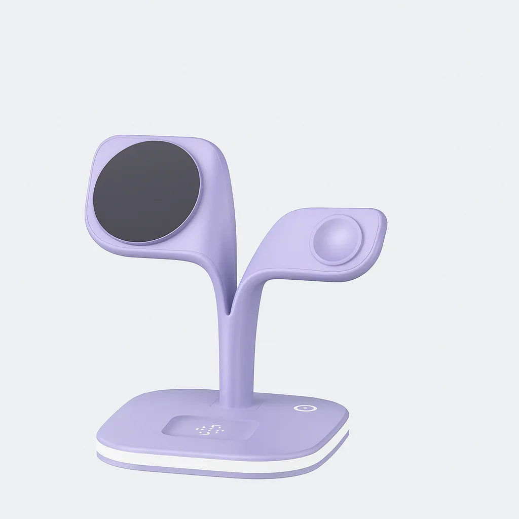 5-in-1 Magnetic Charging Dock – Fast Wireless Charger for Apple Devices - Borcelle Tech