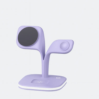 5-in-1 Magnetic Charging Dock – Fast Wireless Charger for Apple Devices - Borcelle Tech