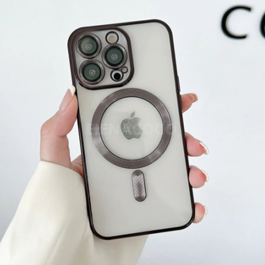 Magnetic Transparent iPhone Case - Borcelle Tech